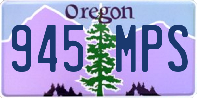OR license plate 945MPS