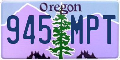 OR license plate 945MPT