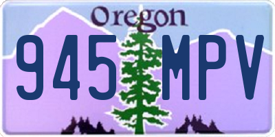OR license plate 945MPV