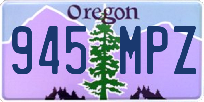 OR license plate 945MPZ
