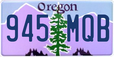 OR license plate 945MQB