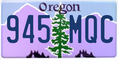 OR license plate 945MQC