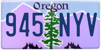 OR license plate 945NYV