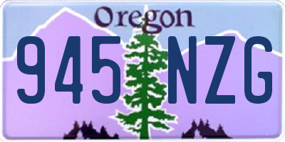 OR license plate 945NZG