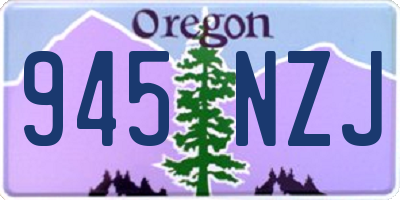 OR license plate 945NZJ