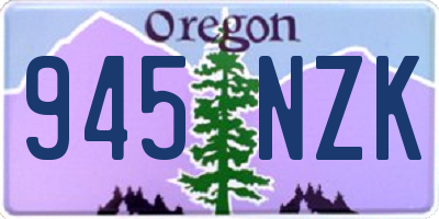 OR license plate 945NZK