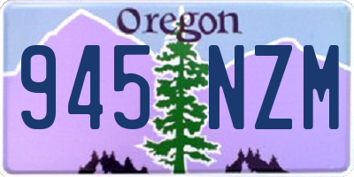 OR license plate 945NZM