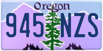 OR license plate 945NZS
