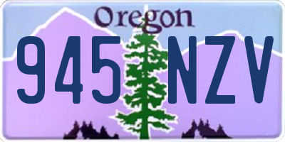 OR license plate 945NZV