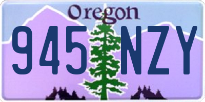 OR license plate 945NZY