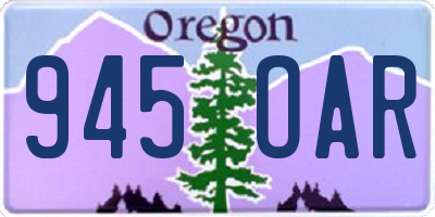 OR license plate 945OAR