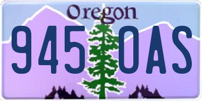 OR license plate 945OAS