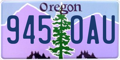 OR license plate 945OAU
