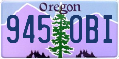 OR license plate 945OBI
