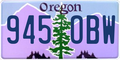 OR license plate 945OBW