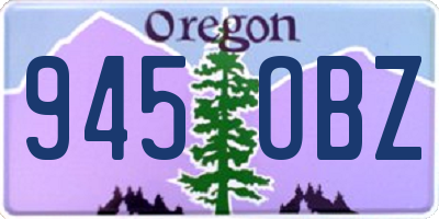 OR license plate 945OBZ