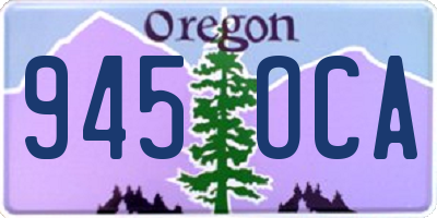 OR license plate 945OCA