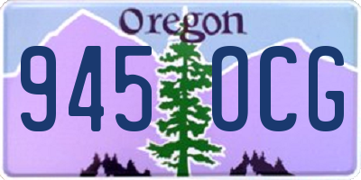 OR license plate 945OCG