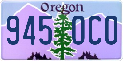 OR license plate 945OCO