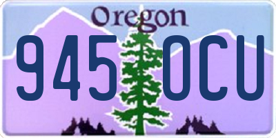 OR license plate 945OCU