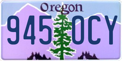 OR license plate 945OCY