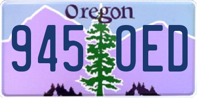 OR license plate 945OED