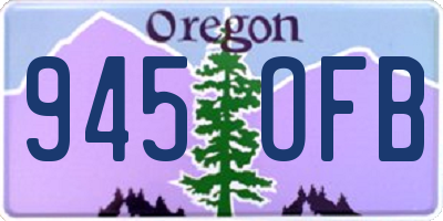 OR license plate 945OFB