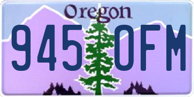 OR license plate 945OFM