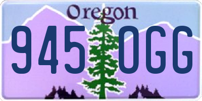 OR license plate 945OGG