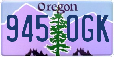 OR license plate 945OGK