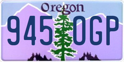 OR license plate 945OGP