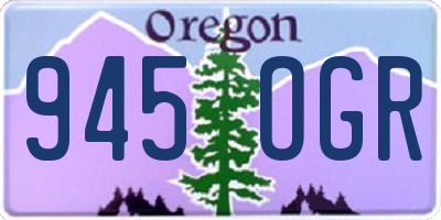 OR license plate 945OGR