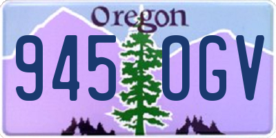 OR license plate 945OGV