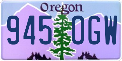 OR license plate 945OGW
