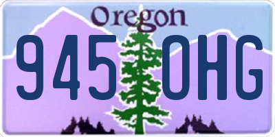 OR license plate 945OHG