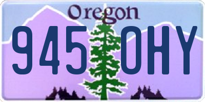 OR license plate 945OHY