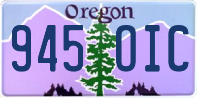 OR license plate 945OIC