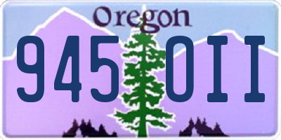 OR license plate 945OII