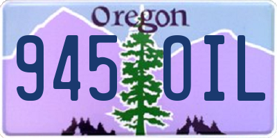 OR license plate 945OIL