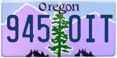 OR license plate 945OIT