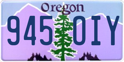 OR license plate 945OIY
