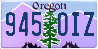 OR license plate 945OIZ