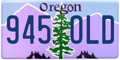 OR license plate 945OLD