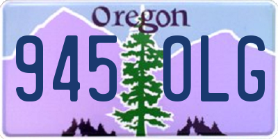 OR license plate 945OLG
