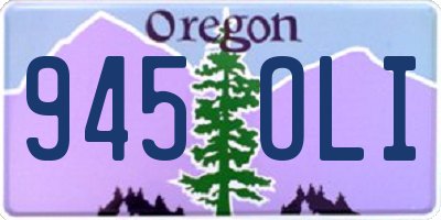 OR license plate 945OLI