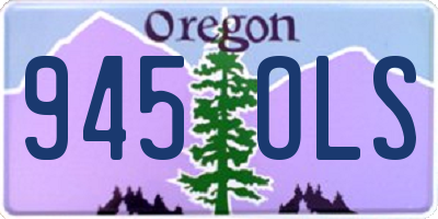 OR license plate 945OLS