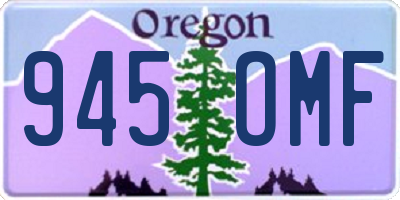 OR license plate 945OMF