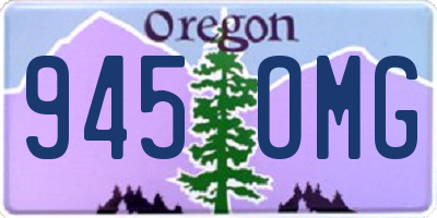 OR license plate 945OMG