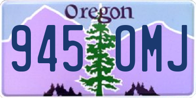 OR license plate 945OMJ