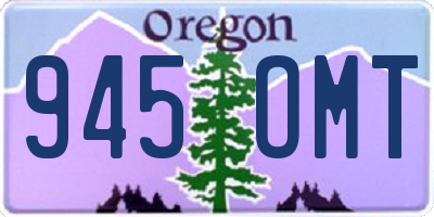 OR license plate 945OMT